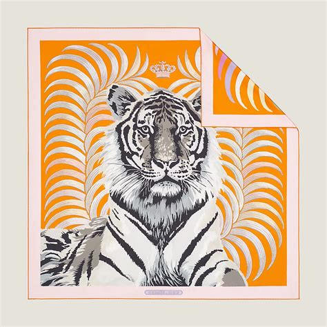 hermes plisse scarf tiger|Tigre Royal double face scarf 90 .